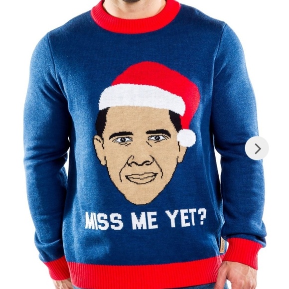 Tipsy Elves Other - NWOT Obama Miss Me Yet Ugly Christmas Sweater